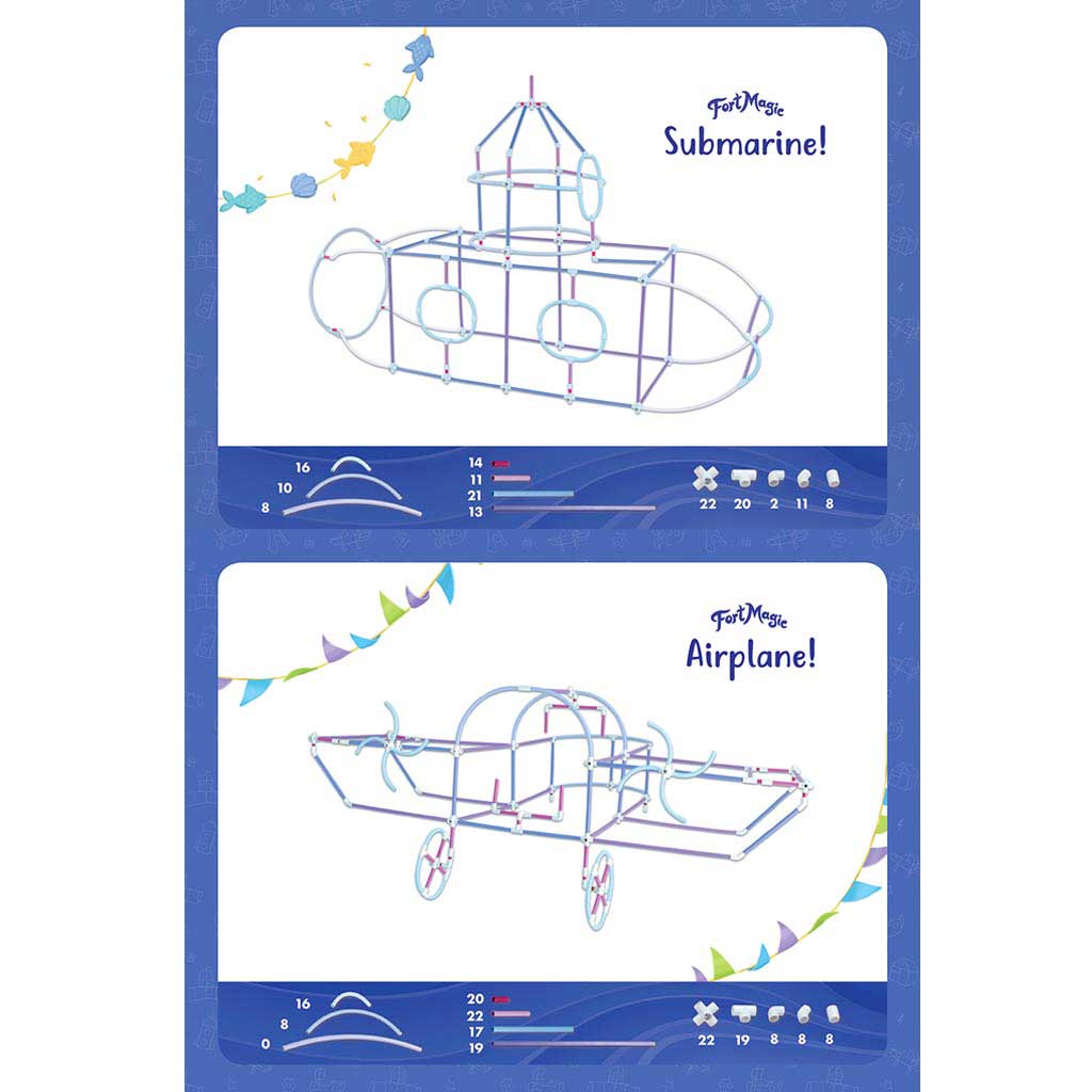 Fort Magic Fort Building & Construction Toy Kit For Kids | Fort Magic