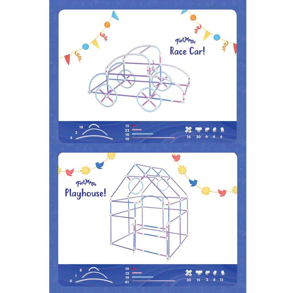 Fort Magic Fort Building & Construction Toy Kit For Kids | Fort Magic