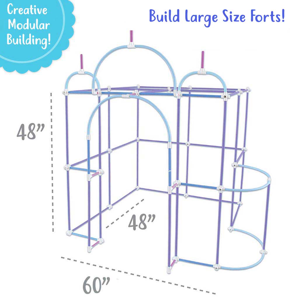 Fort Magic Fort Building & Construction Toy Kit For Kids | Fort Magic